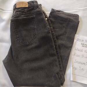 Riders Jeans Womens 12P Petite Gray Dark Wash Relaxed Fit Denim 27 Inseam